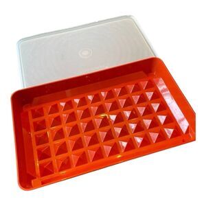 Vintage Tupperware Deli Meat / Bacon / Hot Dog / Marinade Tray with Lid #1292-7